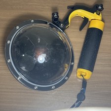 TELESIN 6'' Waterproof Dome Port  Floaty Trigger for GoPro Hero -