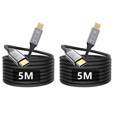 USB C Kabel 5m 2 Pack 10 Gbit s 100W Ladek