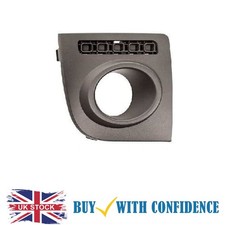 Fits Ford Fusion 2006> Front Bumper Fog Grille With Lamp Hole Driver Side Black