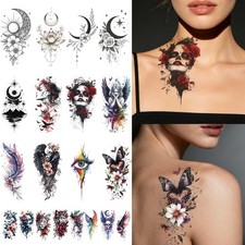 PPVWEY 20 Pcs 3D Temporary Tattoo Stickers, Watercolor Animals Fake Tattoos ...