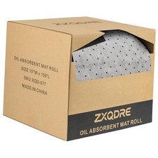 Oil Absorbent Pads Roll 15" x150', 6 oz Heavy Duty Oil Absorbent Mat in a