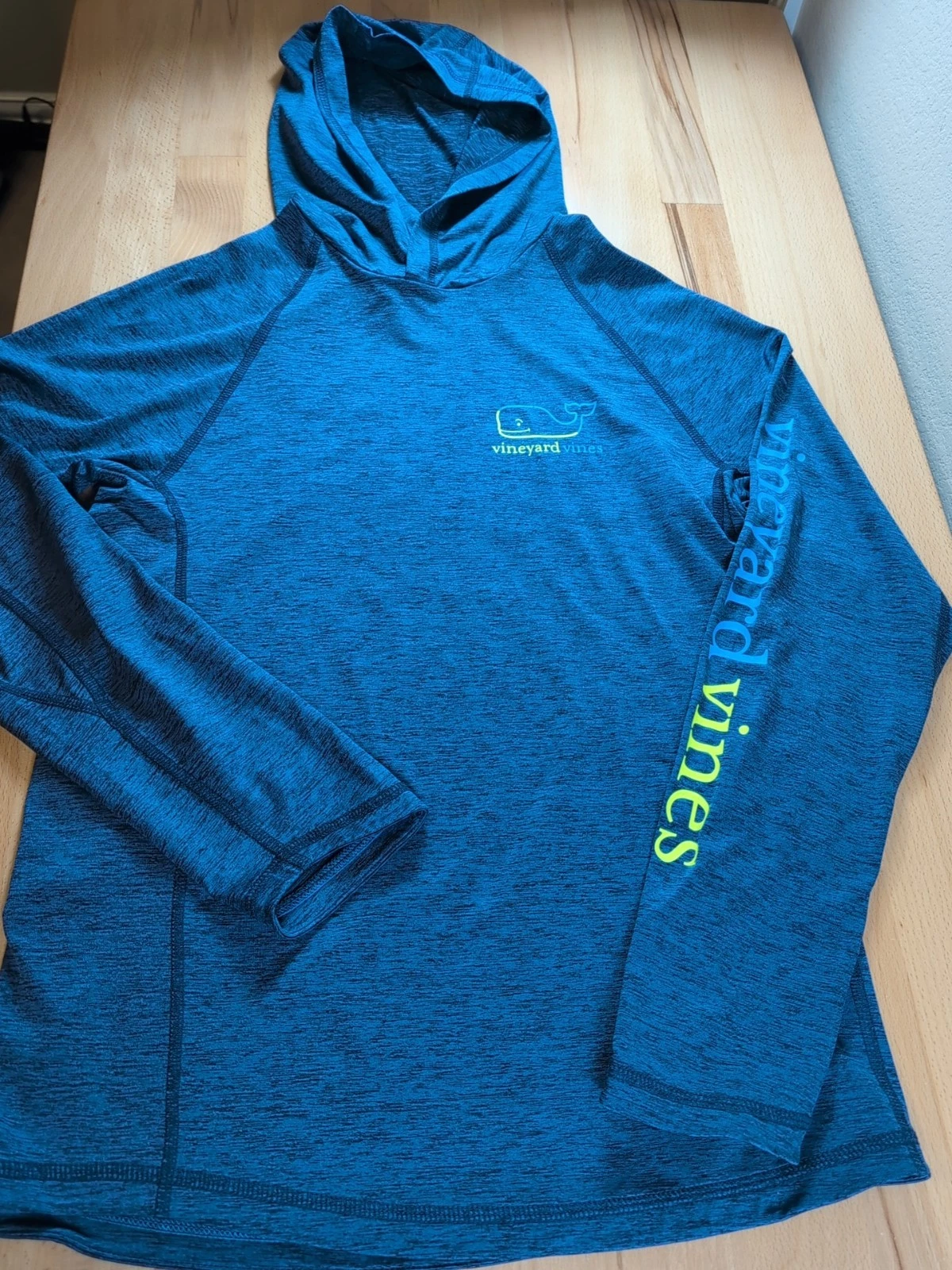 Vineyard Vines Performance Hoodie Mens XS Blue Lightweight Pullover