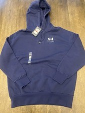 Women's Under Armour Icon Fleece Lined Oversized Hoodie Navy XS