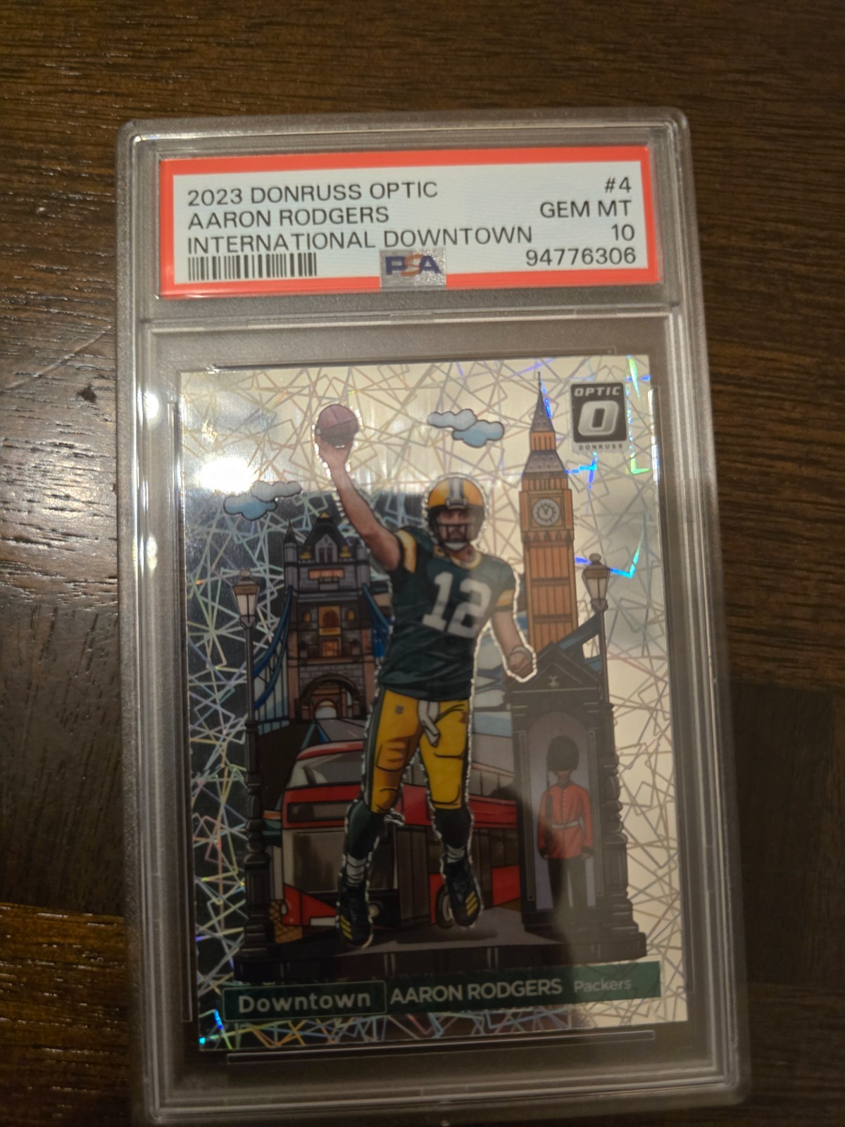 2023 Panini Donruss Optic - International Downtown Aaron Rodgers #4
