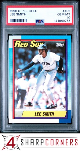 Lee Smith #495 1990 O Pee Chee card