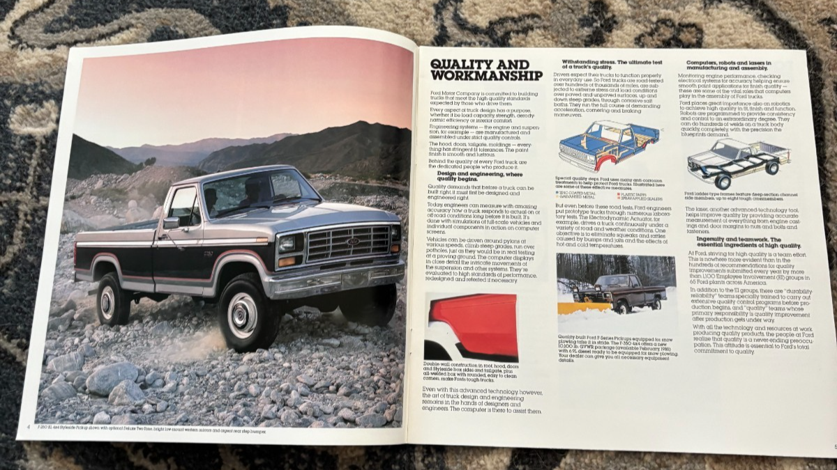 Ford F150 F250 F350 Truck For 1985 Brochure FCCA25 | eBay