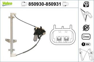 Fensterheber VALEO 850930 für M200 CHEVROLET M250 MATIZ LPG