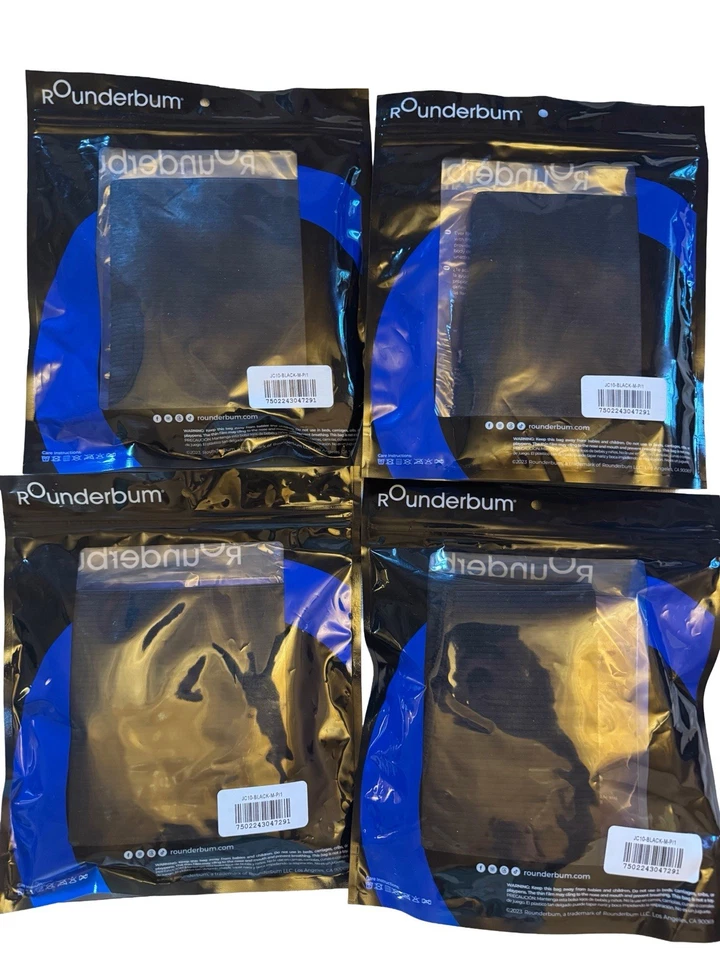 Rounderbum M Medium Compression Tech Slim Fit Boxer Black Slimming Boxers - Image 2 of 4