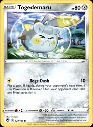 Togedemaru 127/195 Silver Tempest Common