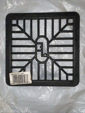 New 148mm Square Gully Grid Black Plastic
