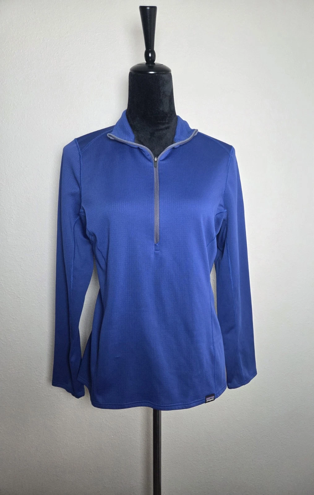 Patagonia Capilene Midweight Zip-Neck Base Layer Top - Women's Size M Royal Blue