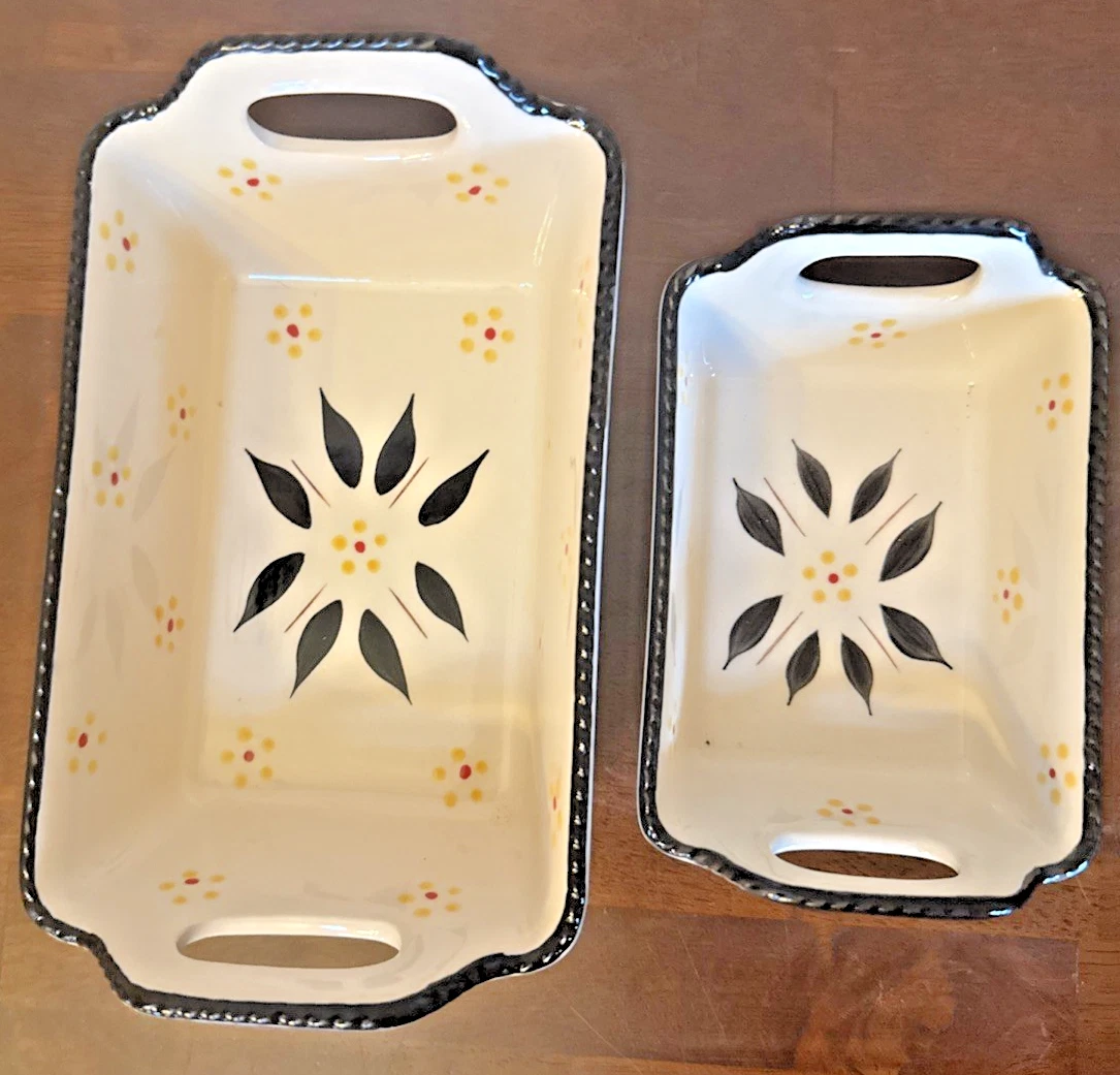 Pair Temptations By Tara Old World Black 5" & 7" Bakers Mini Loaf Pans - NEW