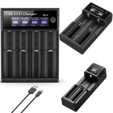 AA AAA Battery Charger & Tester for  Li-ion Ni Mh 3.7V  1.5V  1.2V Batteries