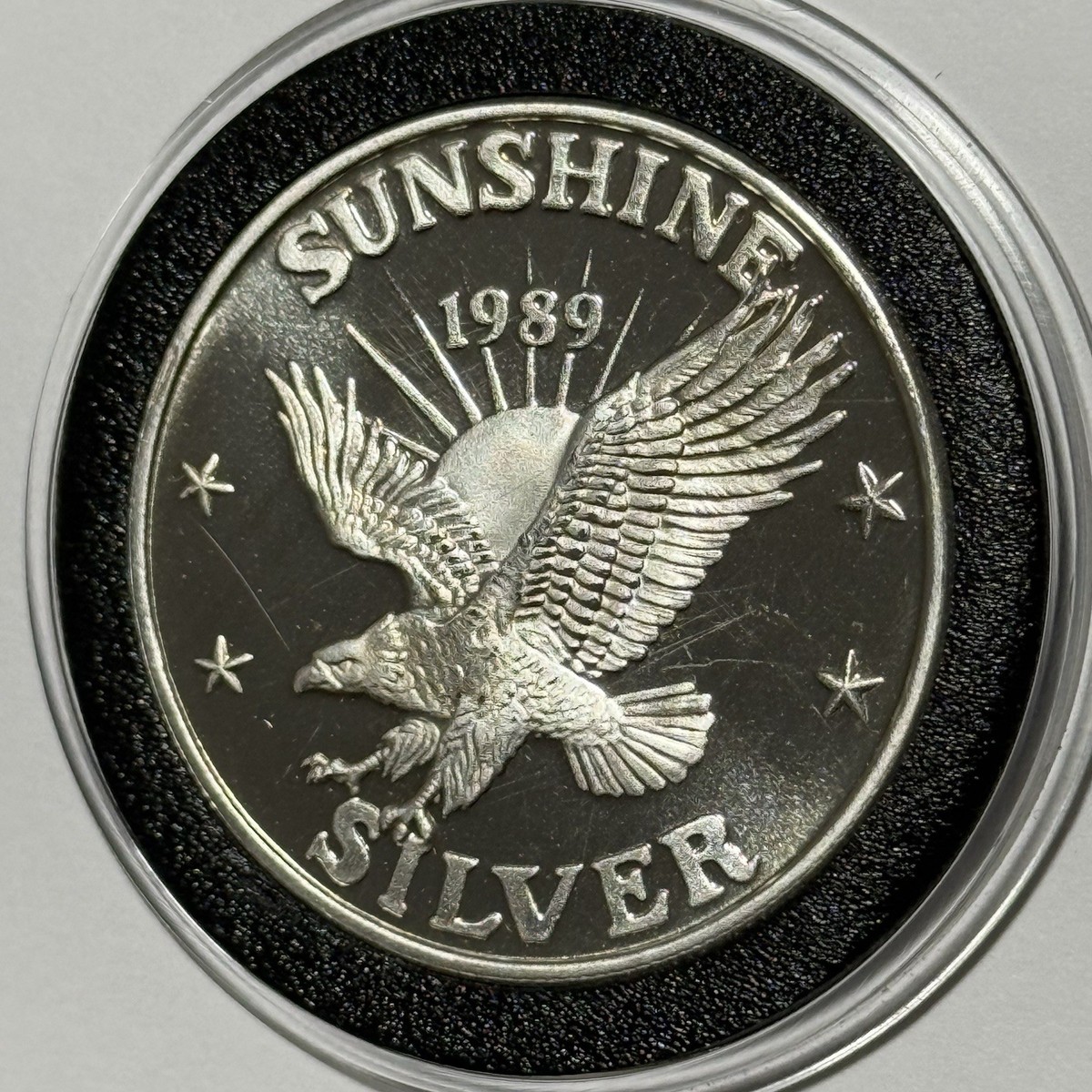 1989 Sunshine Silver Eagle RARE Vintage Coin 1 Troy Oz .999 Fine