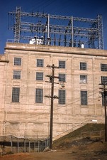 1956Tennessee Hales Bar Dam Powerhouse 1950s Red Border Kodachrome Slide