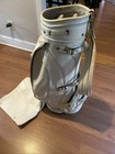 Bennington Cart Golf Bag 6 Way/ W  Carrying Strap & RainCover  White Vintage — photo 2