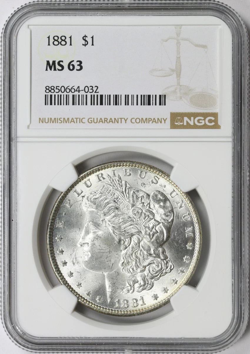 MS 63 Graded 1881 Year Morgan US Dollars (1878-1921) for sale | eBay