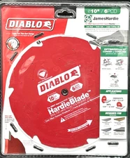 Diablo 10in. x 6-Teeth HardieBlade Saw Blade for Fiber Cement D1006DH