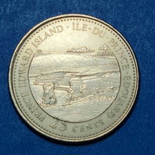 1867-1992 PRINCE EDWARD ISLAND CANADA Provincial 25 CENTS QUARTER Combined Ship