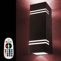 Rgb Led AußEn Haus Wand Lampe Up Down Spot Strahler Farbwechsler Garten Leuchte