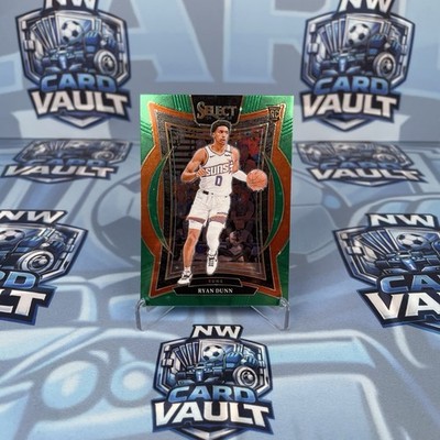 2024-25 Panini Select Ryan Dunn Rookie Concourse Green Stars Phoenix Suns 100