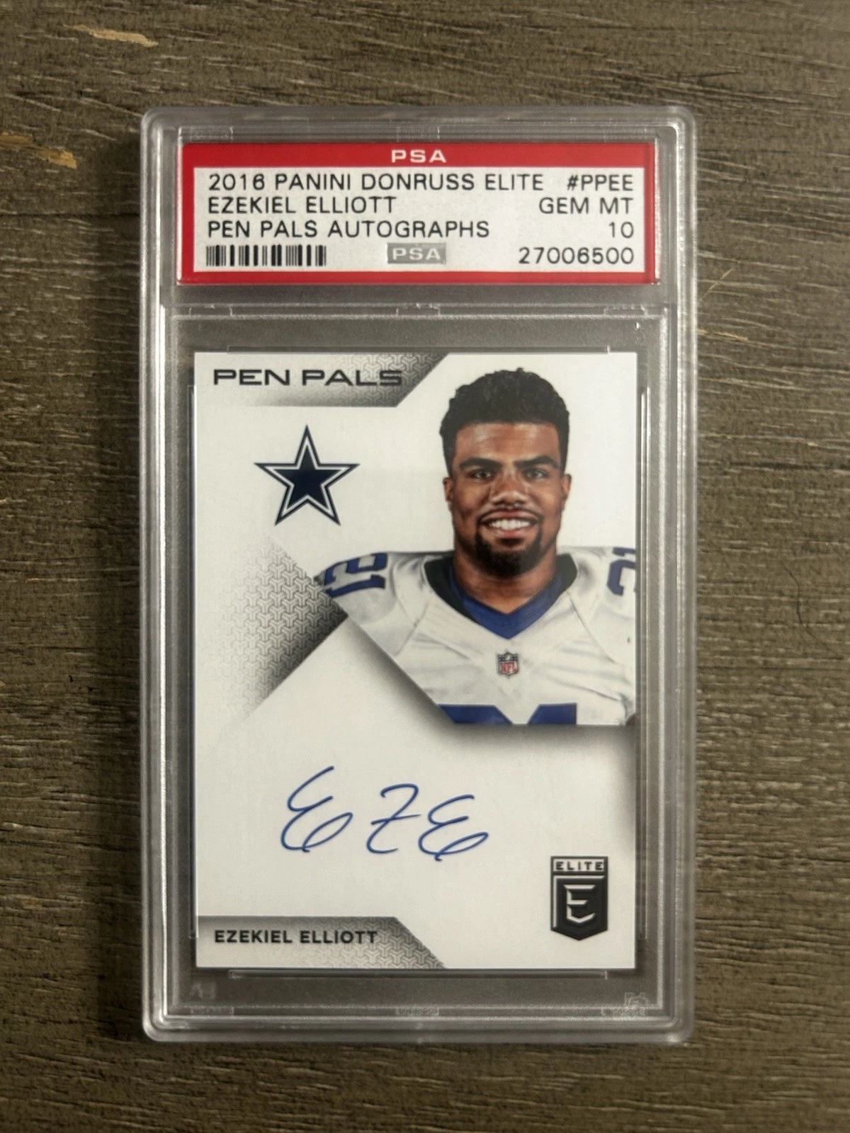 Ezekiel Elliott Panini Donruss Elite Pen Pals Autographs #PPEE Base