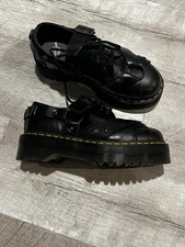 Dr. Martins Black Oxfords 1461 Quad Harness Mens Size 6 Women Size 7 Sold Out