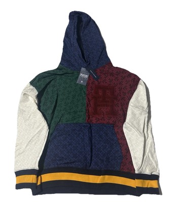 Tommy Hilfiger x Anthony Ramos Colorblock Monogram Hoodie Men’s Size S-XL 