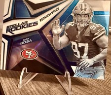2019 Panini Rookies and Stars Nick Bosa Stellar Rookies Chrome RC #SR-NB 49ers
