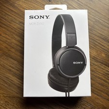 Sony MDR-ZX110 - Black - Wired Over Ear - Quick Folding Style - New - Open Box