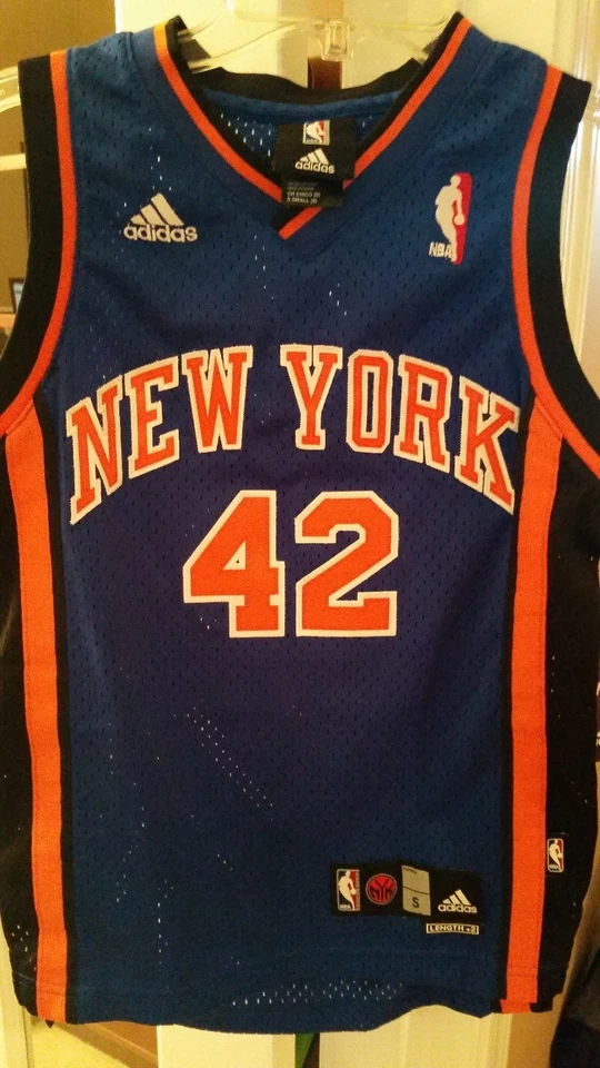 David Lee signed jersey YOUTH autographed KIDS knicks autograph size S small nba - Image 4 of 4