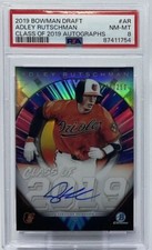 Adley Rutschman Rookie Auto PSA 8 -2019 Bowman Draft Class of 2019 /250 -Orioles
