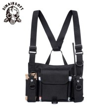 CS Radio Chest Front Pack Carry Bag Harness for Motorola Baofeng Two Way Radio