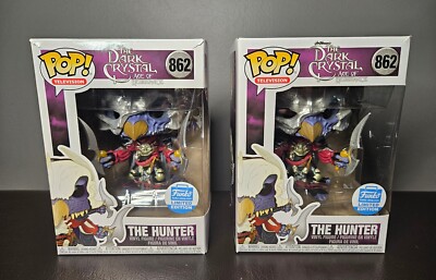Lot 2 - Funko POP The Dark Crystal Metallic Hunter #862 Silver Skeksis Exclusive