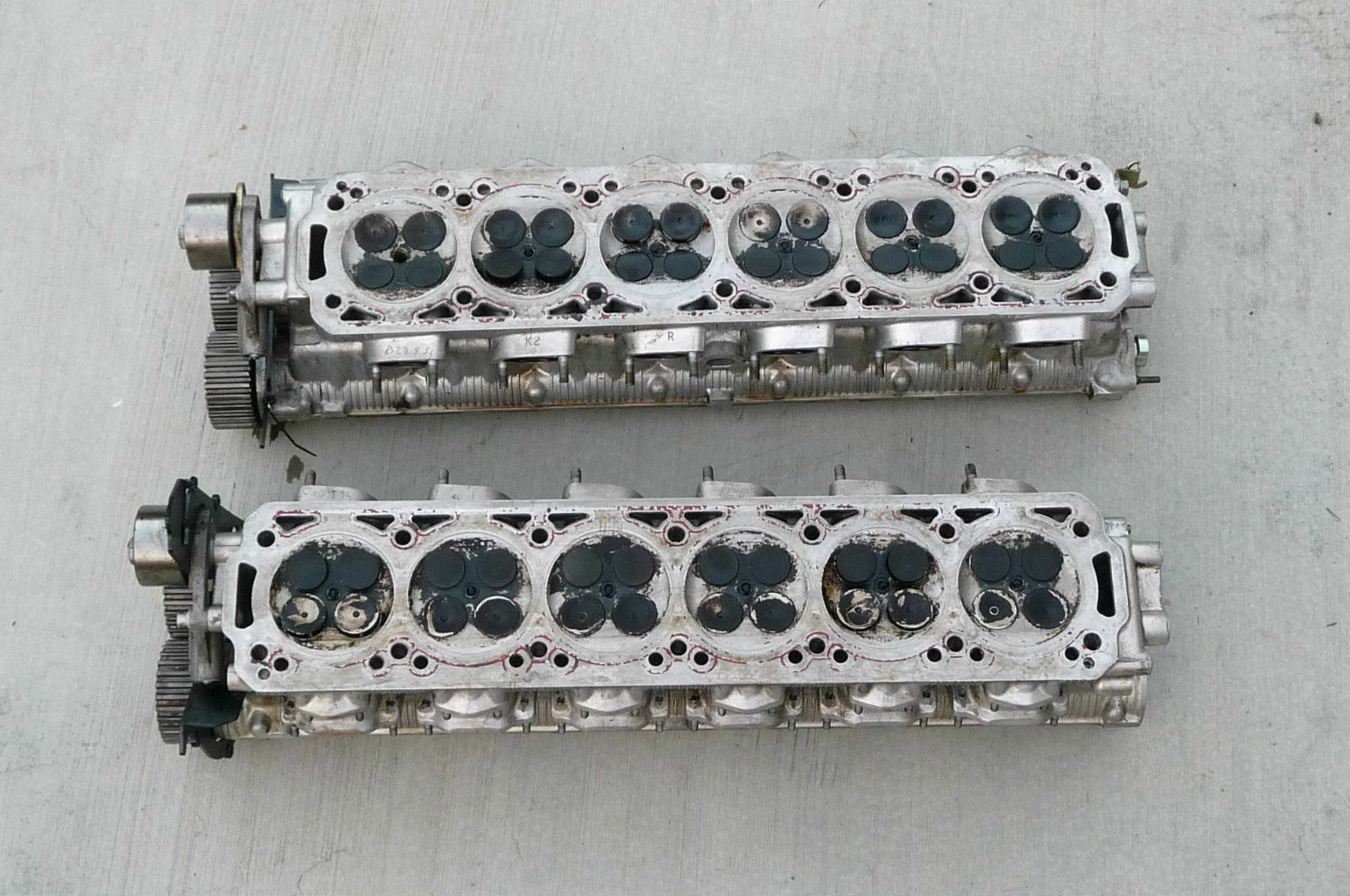 1995-1998 Ferrari 456 GT Complete Right & Left Cylinders Head Head Covers 153193