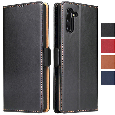 Samsung Galaxy Note10/10Plus 5G Hülle Echt Leder Klapphülle Flip Case Handyhülle