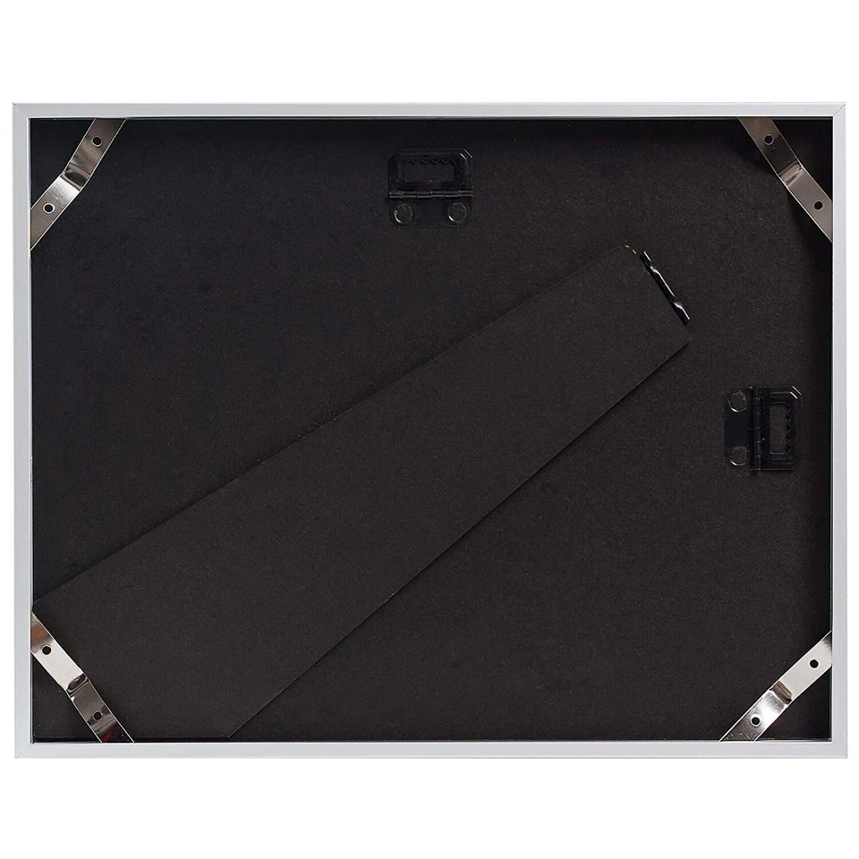 Caballete con marco de aluminio 8,5x11 soporte de mesa para documentos certificados graduaciones Foto 3 de 4