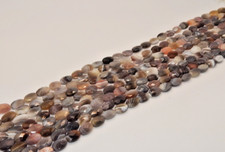 Rainbow Botswana Agate - 10mm x 13mm Faceted Oval Beads-AAA
