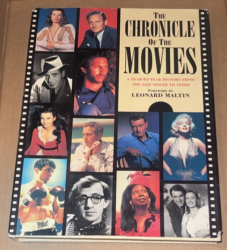 The Chronicle of the Movies Foreward by Leonard Maltin (1991, HC/DJ, GOOD)