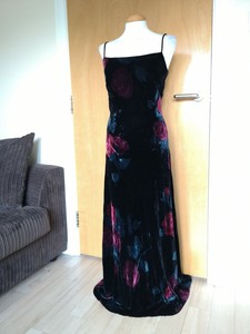 monsoon red velvet dress