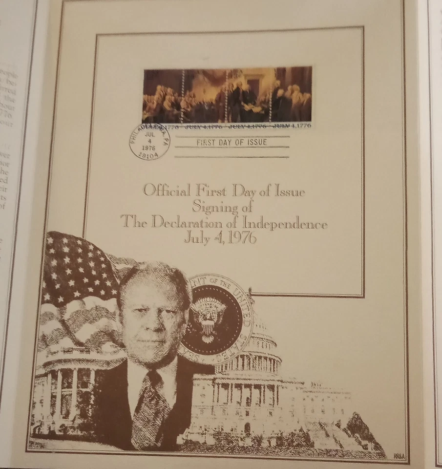 FIRST DAY ISSUE 13 CENTS STAMPS  WITH PRESIDENT FORD   - Image 4 of 4