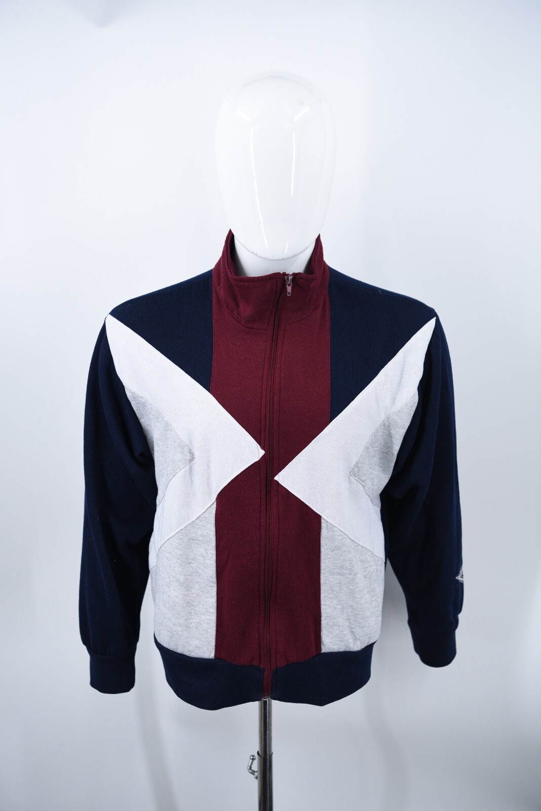 Giacca da uomo vintage PONY marca cerniera intera taglia large