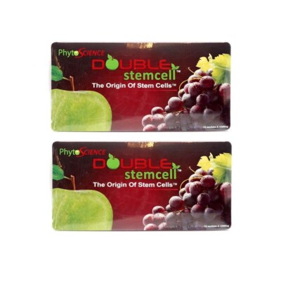 2 x Phytoscience Apple Grape Double StemCell Stem Cell Anti Aging EXP 2027