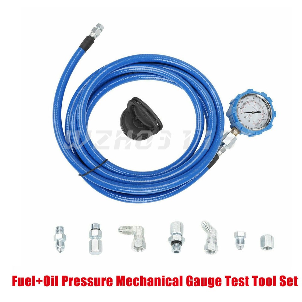 Fuel & Oil Pressure Test Gauge Set For Ford Powerstroke 6.0L & 7.3L Diesel Engines