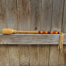 Cheyenne-Native American-Handmade Beaded Leather Drum Beater
