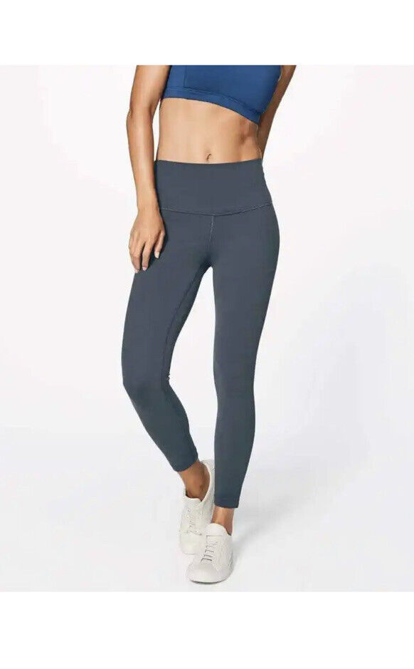 Lululemon Align Pant II (25) Leggings Melanite Blue-Green Size 6 Nulu  Workout