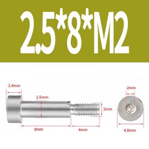 Tornillo de hombro de paso hexagonal interior M2 M2,5 M3 M4 M5 M6 M8 M10 acero inoxidable V2A A2 - Imagen 6 de 169