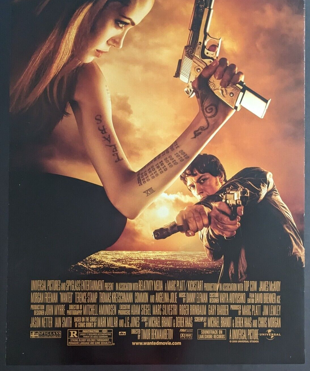 2008年　ウォンテッド　大型ポスター　アンジェリーナ・ジョリー s-l1200.png