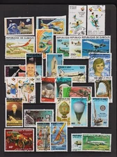 Djibouti - 30 airmail stamps, cat. $ 28.45