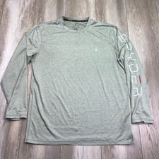 Spyder Rash Guard Swim Shirt Mens Medium Gray Pullover UPF 50 Surf Beach